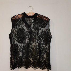 Beautiful Navy Dantel Top